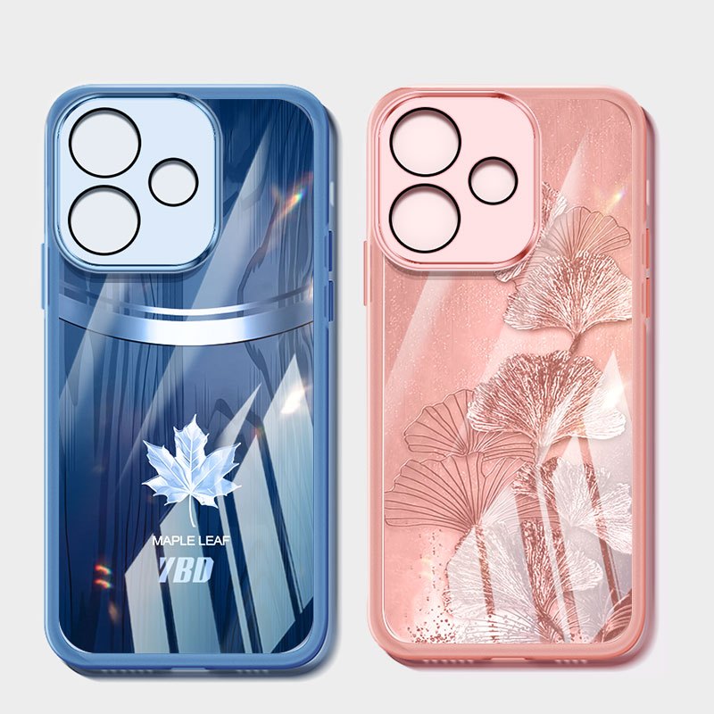 Vỏ Lá Phong Đơn Giản YBD Cho Realme C53 Realme Note 50 C51 C51S C55 Realme Narzo N53 N55 Vỏ Đáy Chống Rơi Trong Suốt