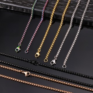 Vòng cổ không gây dị ứng chống nước không gây dị ứng Thép không gỉ mạ vàng 18K Phong cách đa năng Nhiều màu tùy chọn