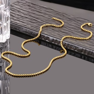 Vòng cổ không gây dị ứng chống nước không gây dị ứng Thép không gỉ mạ vàng 18K Phong cách đa năng Nhiều màu tùy chọn