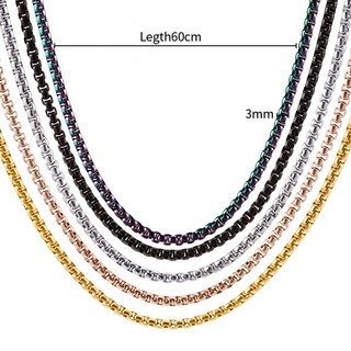 Vòng cổ không gây dị ứng chống nước không gây dị ứng Thép không gỉ mạ vàng 18K Phong cách đa năng Nhiều màu tùy chọn
