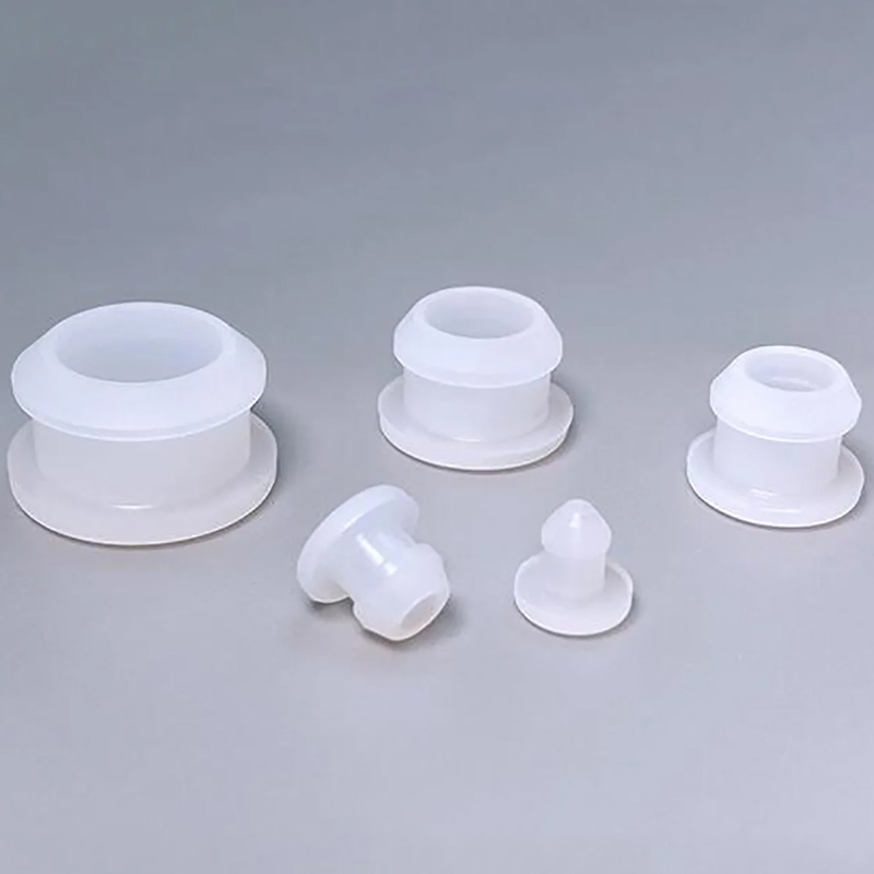 Màu Xám Trong Suốt Silicon Cao Su Lỗ Mũ Loại T Cắm Bao Snap-on Gioăng Trống Cuối Nắp Niêm Phong Nút Chặn 2.5-50.6mm