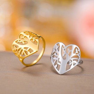 SKYRIM Nhẫn Nữ Thanh Lịch Thép Không Gỉ Rỗng Charm Hoa Trang Sức Thời Trang