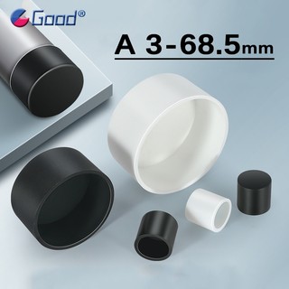 Cao Su Silicon Tròn Mũ Bụi Niêm Phong Trống Cuối Chặn Bảo Vệ Cho Ống Ống Nội Thất Miếng Lót Trắng / Đen