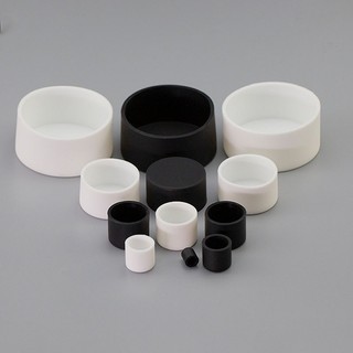 Cao Su Silicon Tròn Mũ Bụi Niêm Phong Trống Cuối Chặn Bảo Vệ Cho Ống Ống Nội Thất Miếng Lót Trắng / Đen