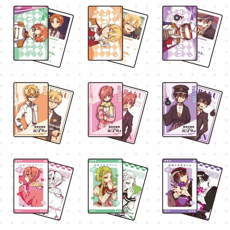 Thẻ hộp mù Hanako-kun – Thẻ Anime sưu tập hai mặt, 24 gói mỗi hộp (8,5 × 5,4 cm)