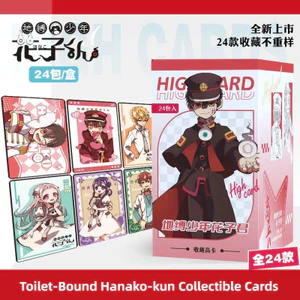 Thẻ hộp mù Hanako-kun – Thẻ Anime sưu tập hai mặt, 24 gói mỗi hộp (8,5 × 5,4 cm)