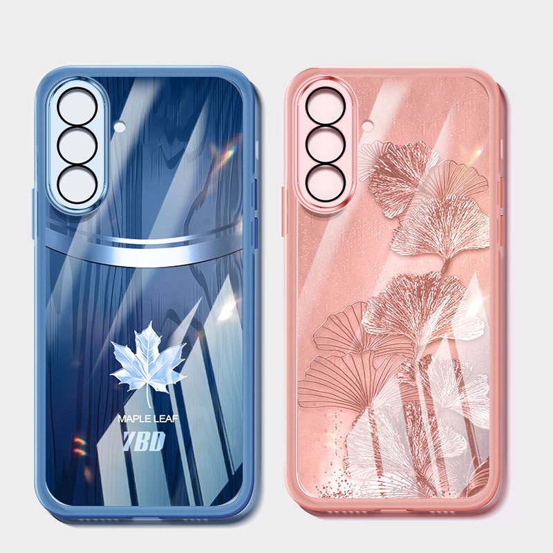 Vỏ Lá Phong Đơn Giản YBD Cho Samsung Galaxy A56 A36 A24 A25 A26 A34 A35 A54 A55 4G 5G Vỏ Đáy Chống Rơi Trong Suốt