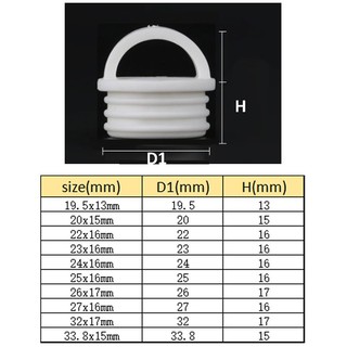 1-5 Chiếc Cây Lau Nhà Xô Thoát Nước Nút Chặn Silicon Trắng, Lỗ Thoát Nước Ổ Cắm Xô Tròn