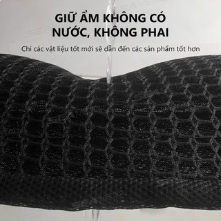 SEAMETAL Xe Máy 3D Lưới Vải Chống Trượt Miếng Lót Thoáng Khí Chống Nắng Có Lưới Đệm Xe Tay Ga Ghế Xe Đạp Điện Bọc Ghế