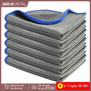 Vải làm sạch bằng sợi Carbon SEAMETAL - Vải đa năng siêu thấm cho bát đĩa Ô tô thủy tinh Cốc không chứa xơ