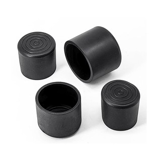 Đen Chống Trơn Trượt Sàn Bảo Vệ Bàn Ghế Chân Đầu Mũ Nội Thất Đáy Giảm Tiếng Ồn End Covers 6 8 10 12 14 16 20 22 25 28-80mm