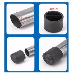 Đen Chống Trơn Trượt Sàn Bảo Vệ Bàn Ghế Chân Đầu Mũ Nội Thất Đáy Giảm Tiếng Ồn End Covers 6 8 10 12 14 16 20 22 25 28-80mm