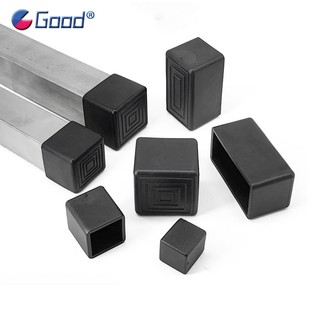 Vuông / Hình Chữ Nhật Đen Ghế Chân Mũ Bàn Cao Su Chân Nội Thất Ống Đầu Có Đầu Chống Trơn Trượt Tấm Bảo Vệ Sàn Miếng Lót Ống Phích Cắm
