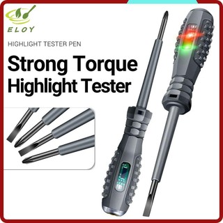 [ELOY] Bút thử điện , tuốc nơ vít dụng cụ điện cảm ứng thông minh, đa chức năng với chỉ báo Zero Máy dò trực tiếp Bút cảm biến điện áp từ / Bút cảm biến điện áp chéo Hộ a đình VN