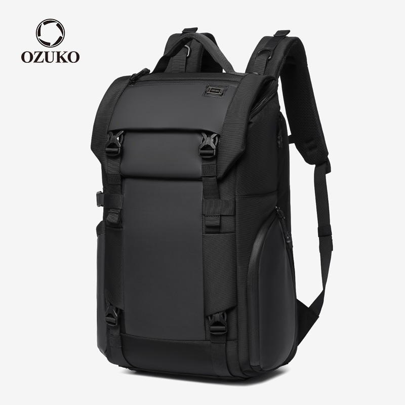Ba lô đa năng OZUKO Nam Thời trang Đa chức năng Laptop Ba lô du lịch ngoài trời chống nước