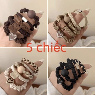 Dây buộc tóc cao cấp phong cách người lớn 2025 mới, dây buộc tóc có độ đàn hồi cao, thanh lịch, đơn giản, dễ thương, dây buộc tóc cao đuôi ngựa bằng cao su
