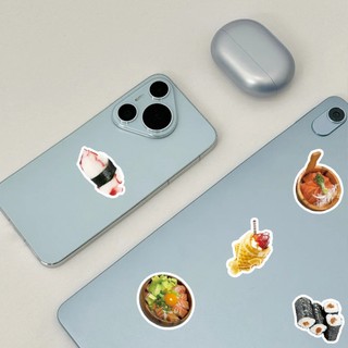 Bộ 50 Miếng Dán Ẩm Thực Nhật Bản Dễ Thương Hoạt Hình Graffiti Hành Lý Chống Thấm Nước Trang Trí Miếng Dán