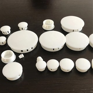 Trắng Tròn Nhựa Chụp Trên Lỗ Cắm Mũ Cáp Treo Tường Bàn Có Nội Thất Tròn Lỗ Bung 5mm-50mm