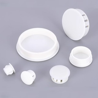 Trắng Tròn Nhựa Chụp Trên Lỗ Cắm Mũ Cáp Treo Tường Bàn Có Nội Thất Tròn Lỗ Bung 5mm-50mm