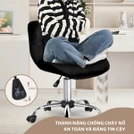 【Thanh lý lỗ】Ghế văn phòng, ghế ăn, ghế xoay, ghế quầy bar, ròng rọc, vải nhung, hiện đại hàng ngày Xoay lưng thoải mái — ảnh 1