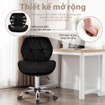 【Thanh lý lỗ】Ghế văn phòng, ghế ăn, ghế xoay, ghế quầy bar, ròng rọc, vải nhung, hiện đại hàng ngày Xoay lưng thoải mái — ảnh 7