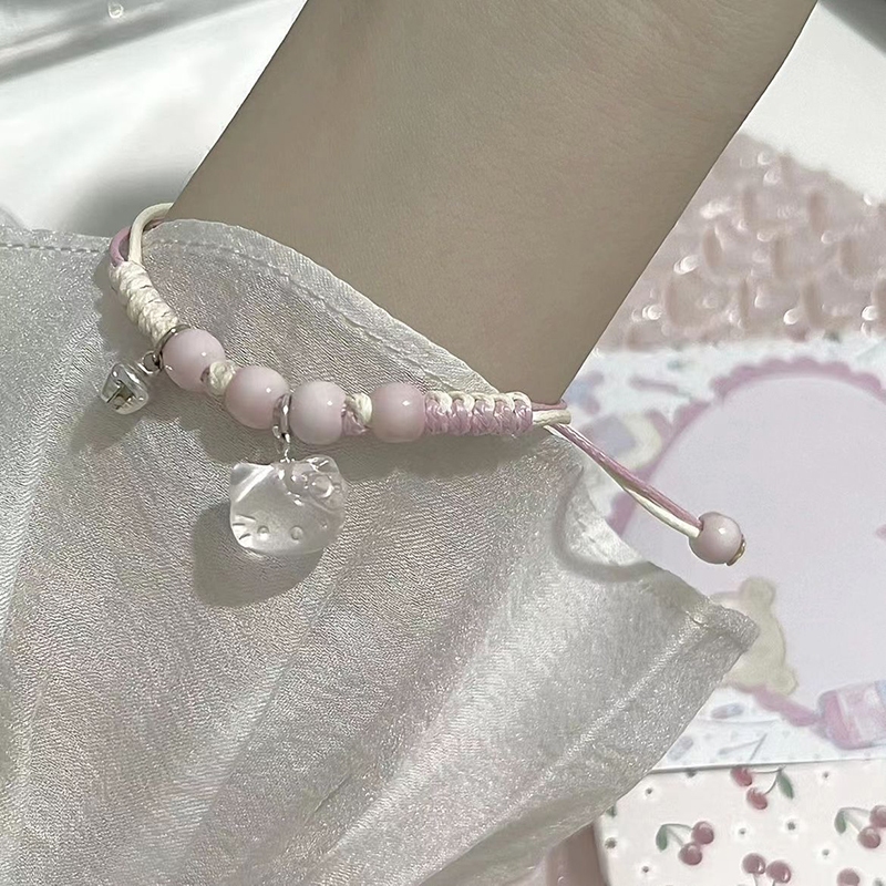 Thời trang Phiên bản Hàn Quốc Hoạt hình dễ thương Vòng tay cặp đôi Kate Cat Quà tặng ngày lễ