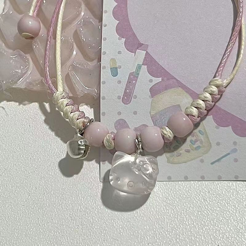 Thời trang Phiên bản Hàn Quốc Hoạt hình dễ thương Vòng tay cặp đôi Kate Cat Quà tặng ngày lễ