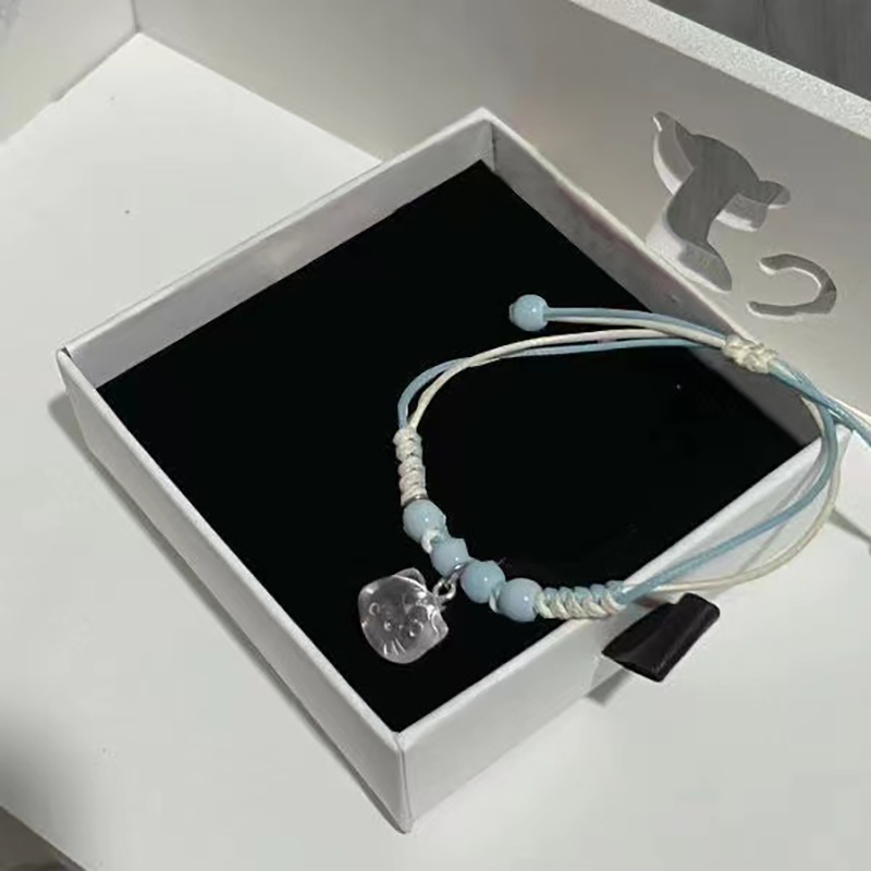 Thời trang Phiên bản Hàn Quốc Hoạt hình dễ thương Vòng tay cặp đôi Kate Cat Quà tặng ngày lễ