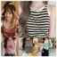 Basa Mùa Hè Hàn Quốc Sọc Dệt Kim Tank Top Nữ Cổ Tròn Không Tay Ôm CamisD