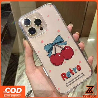 Ốp Lưng Cho Honor X9C X7C X8C X6B X8B X6A X7A X7B X9B Đơn Giản Tình Yêu Anh Đào Trong Suốt Chống Sốc TPU Ốp Lưng Điện Thoại