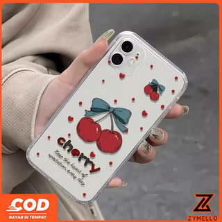 Ốp Lưng Cho Honor X9C X7C X8C X6B X8B X6A X7A X7B X9B Đơn Giản Tình Yêu Anh Đào Trong Suốt Chống Sốc TPU Ốp Lưng Điện Thoại