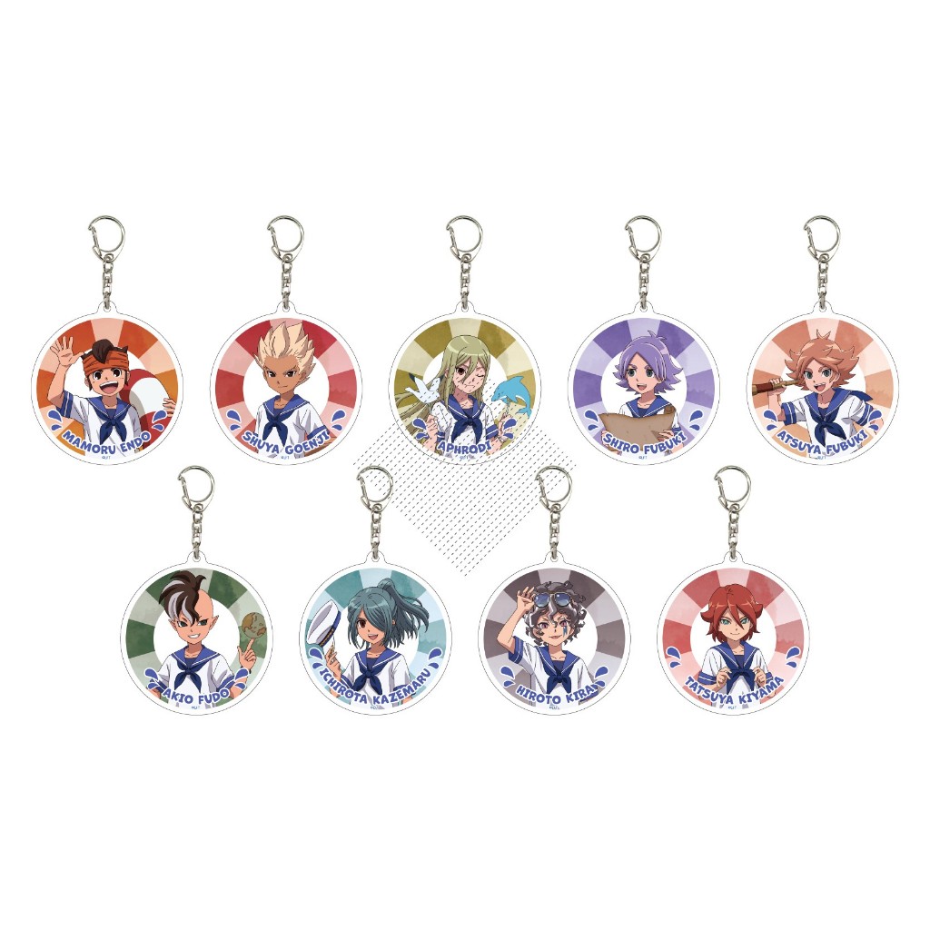 Inazuma Eleven Merch - Acrylic Móc Khóa Bộ Sưu Tập Anime Lưu Niệm Bóng Đá Manga Quà Tặng