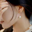 Bông tai titan nữ không gỉ mạ vàng 18k thiết kế ngọc trai nhân tạo thời trang tinh tế