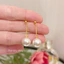 Bông tai titan nữ không gỉ mạ vàng 18k thiết kế ngọc trai nhân tạo thời trang tinh tế
