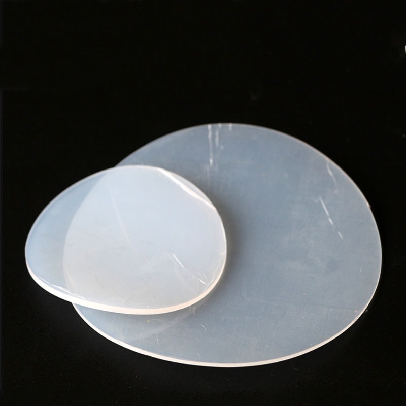 Miếng đệm silicon tròn rắn màu trắng Miếng đệm độ dày 1 / 2 / 3 / 5mm Đường kính 10-100mm