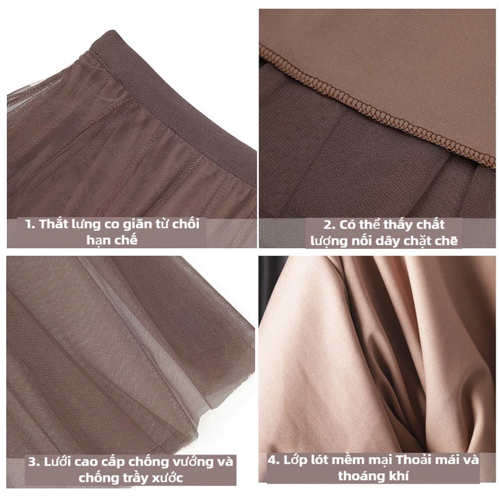 Fabric Pleated Fashion Skirt Dress Maxi Voan – 6