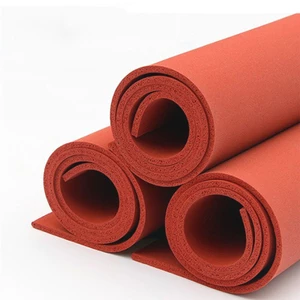 Thảm xốp silicon màu đỏ Thảm ép nhiệt Tấm lót chịu nhiệt độ cao Độ dày 1 / 2 / 3 / 5 / 8 / 10 / 20mm