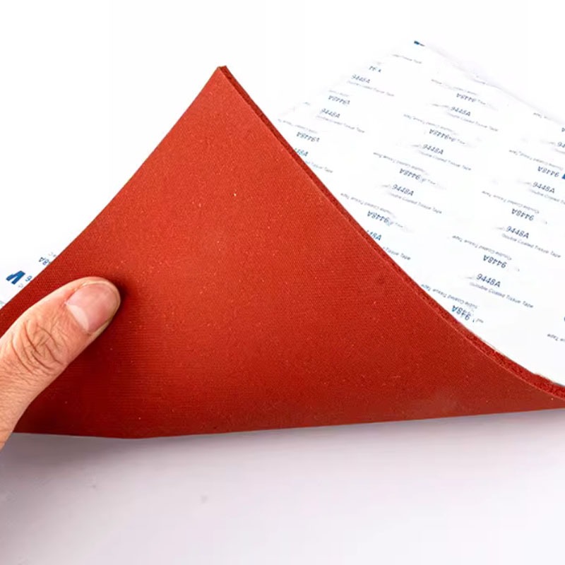 Tấm xốp cao su Silione tự dính Tấm xốp silicon mềm màu đỏ Thảm chịu nhiệt độ cao Tấm dày 1 / 2 / 3mm