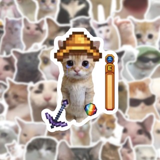 51 Chiếc Giả Mèo MEME Hoạt Hình Dễ Thương Dán Đồ Chơi Văn Phòng Phẩm Đàn Guitar Xe Đạp Laptop DIY Dán