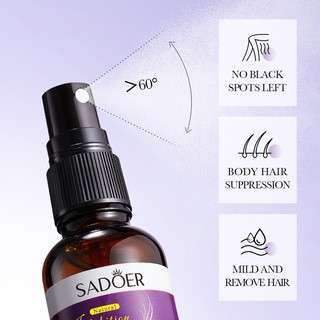 [Hàng có sẵn] Xịt tăng trưởng tóc SADOER Inhibit Xịt ức chế tóc chân nách 30ml
