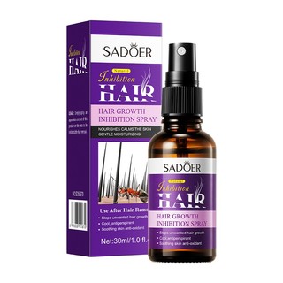 [Hàng có sẵn] Xịt tăng trưởng tóc SADOER Inhibit Xịt ức chế tóc chân nách 30ml