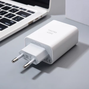 Bộ sạc Tecno 45W EU Bộ chuyển đổi nguồn sạc siêu nhanh Cáp USB Type C cho Tecno Camon 40 30 30s Pro Spark 30 20 Pro Pova 6 Neo