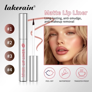 Lakerain Lip Liner Stay-N Peel Off Lip Stain, Long Wear Tattoo Liner, Peel Off Lip Liner With Matte Finish, Lâu trôi, Chống thấm nước, Chống chuyển, Màu sắc sắc tố cao