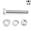 Bộ kết hợp đai ốc vít đầu phẳng Phillips Countersunk Head Flat Elastic Washer Bolt Daquan M4M5M6
