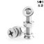 Bộ kết hợp đai ốc vít đầu phẳng Phillips Countersunk Head Flat Elastic Washer Bolt Daquan M4M5M6