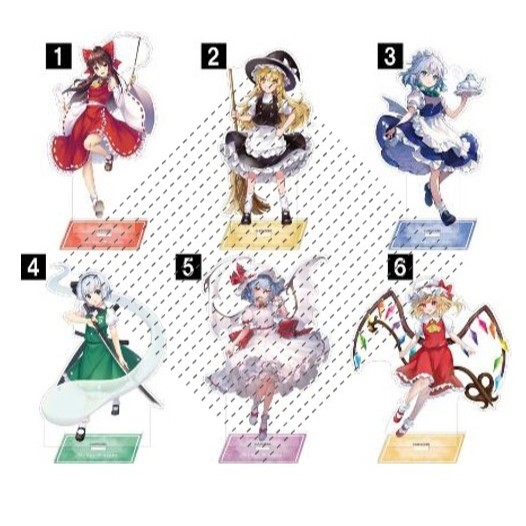 Touhou Project Acrylic Stand Collection - Youmu Konpaku Sakuya Izayoi Anime Nhân Vật Merch