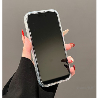 Phim bảo vệ ống kính lấp lánh Laser Hoa hồng Pha lê Wrsit Đính cườm Dây chuyền điện thoại cho iPhone 16Promax 16Plus 12 13 14 15 Pro Max 11 Vỏ điện thoại di động nữ tính ngọt ngào