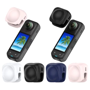 Nắp Bảo Vệ Ống Kính Cho Máy Ảnh Insta360 X5 X4 Chống Bụi Chống Trầy Xước Ống Kính Silicon Bảo Vệ Phụ Kiện