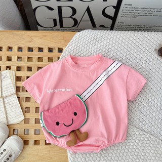 Sơ Sinh Bé Trai Bé Gái Họa Tiết dưa hấu Dễ Thương Phù Hợp Với Áo Liền Quần Boby Mềm Mại Và Thoải Mái (0-24 tháng)