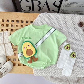 Sơ Sinh Bé Trai Bé Gái Cotton Họa Tiết Bơ Dễ Thương Áo Liền Quần Boby Mềm Mại Thoải Mái (0-24 Tháng)